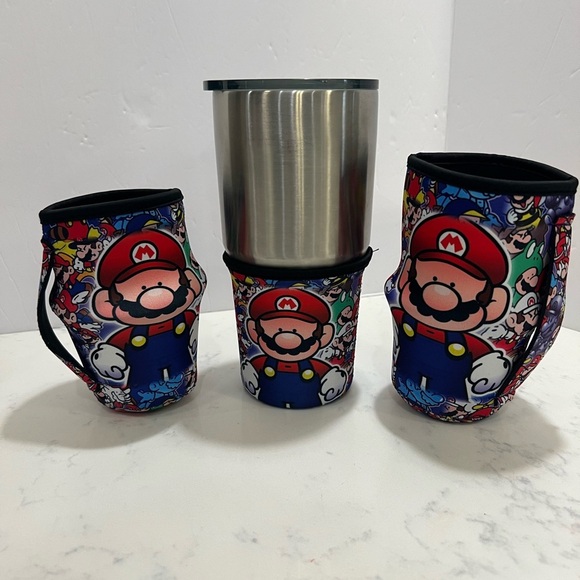 Other - 3 piece universal cup holder set Mario’s Bro’s